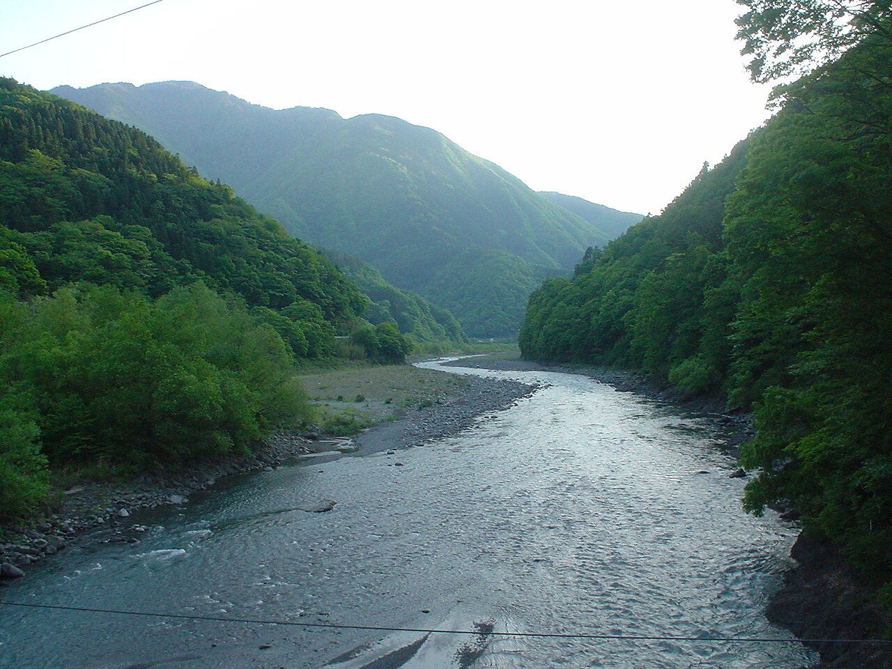 大柳川渓流公園キャンプ場の風景